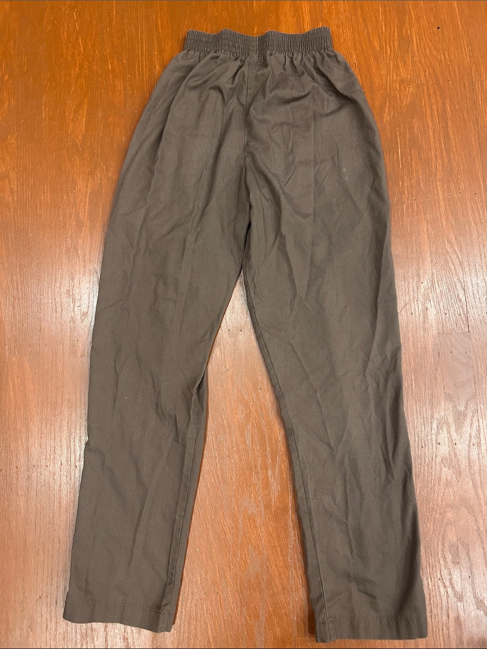 Men's Elastic Waist Brown Pants